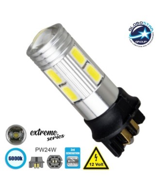 GloboStar® 81173 Λάμπα Αυτοκίνητου  3rd Generation Can-Bus Extreme Series LED 8 SMD 5630 & 1 CREE XHP35 5W 320lm 360° DC 12V IP20 Ψυχρό Λευκό 6000K